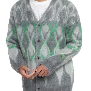 Needles x Hidden NY Psychedelic Mohair Cardigan - Size L And Free Socks Combo
